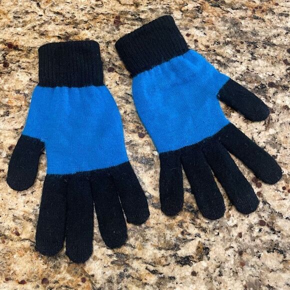 Carolina Panthers Knit Gloves Boys Unisex - Picture 2 of 6